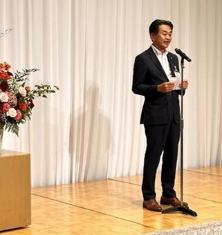 ▲郵船商事　梅原社長